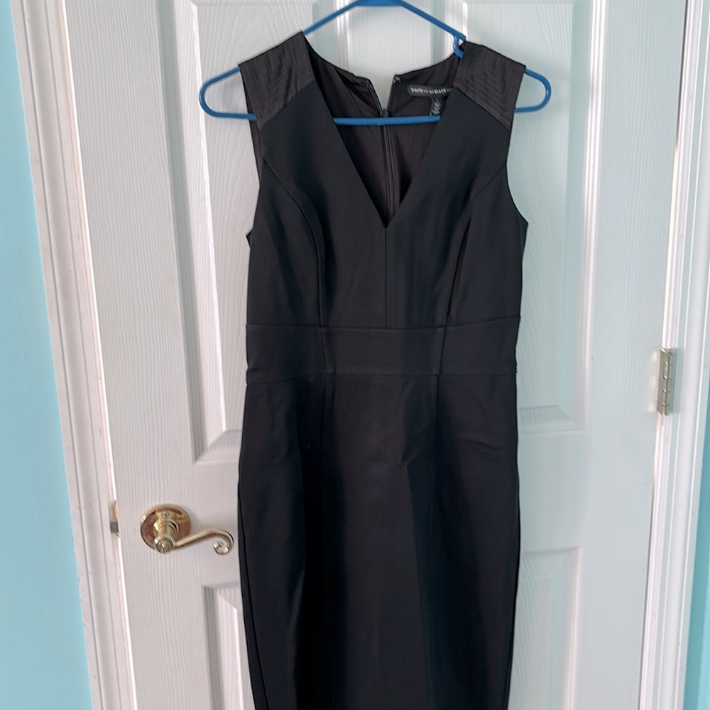 WHBM size 4 black dress sleeveless.